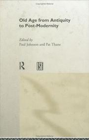 Cover of: Old age from Antiquity to post-modernity