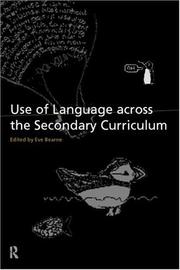 Cover of: Use of language across the secondary curriculum