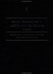 Cover of: Social perspectives in lesbian and gay studies: a reader