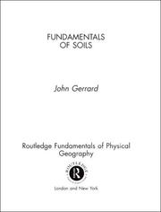 Fundamentals of Soil by John Gerrard