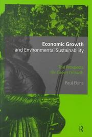 Economic growth and environmental sustainability : the prospects for green growth