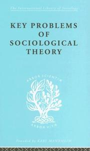 Key problems of sociological theory