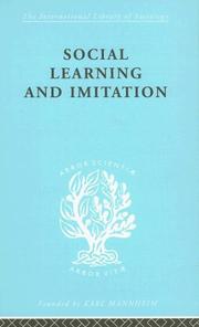 Cover of: Social learning and imitation