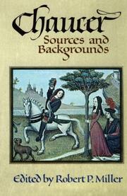 Cover of: Chaucer: Sources and Background