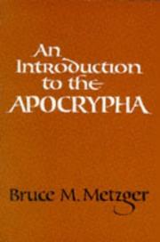 Cover of: An Introduction to the Apocrypha