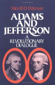 Cover of: Adams and Jefferson by Merrill D. Peterson
