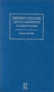 Cover of: Herbert Spencer: Critical Assessments