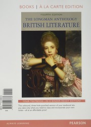 Cover of: Longman Anthology of British Literature, Volume 1C, The: The Restoration, Books a la Carte Edition