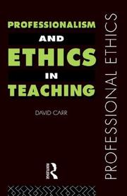 Professionalism and ethics in teaching