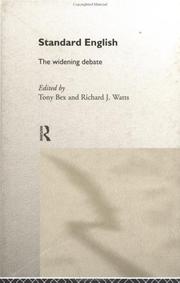 Cover of: Standard English: the widening debate