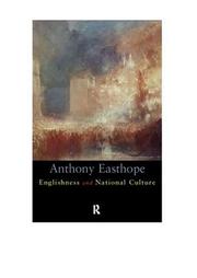 Cover of: Englishness and national culture