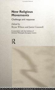 Cover of: New religious movements: challenge and response