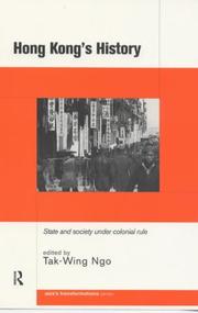 Hong Kong's history : state and society under colonial rule