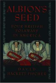 Cover of: Albion's seed: four British folkways in America