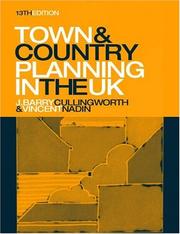 Cover of: Town and country planning in the UK by J. B. Cullingworth