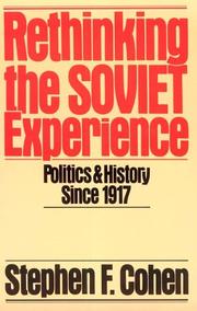 Cover of: Rethinking the Soviet Experience