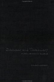 Cover of: Grammar and Vocabulary: A Resource Book for Students (Routledge English Languageintroductions)