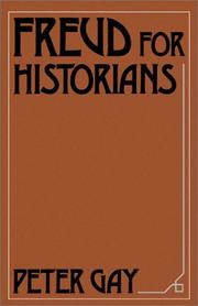Cover of: Freud for Historians