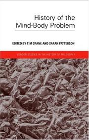 Cover of: History of the Mind-Body Problem (London Studies in the History of Philosophy, V. 3.)