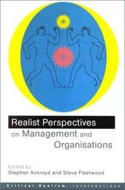 Realist perspectives on management and organizations