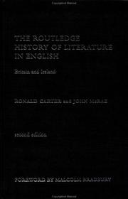 The Routledge history of literature in English by Carter, Ronald