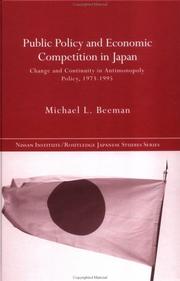 Public policy and economic competition in Japan : change and continuity in antimonopoly policy, 1973-1995