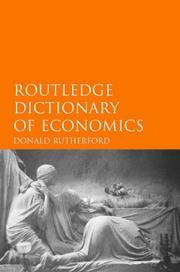Routledge dictionary of economics