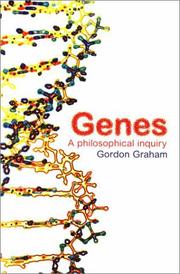 Cover of: Genes: A Philosophical Inquiry