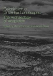 Colonization of unfamiliar landscapes : the archaeology of adaptation