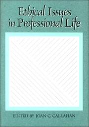 Cover of: Ethical issues in professional life