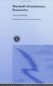 Cover of: Marshall's evolutionary economics