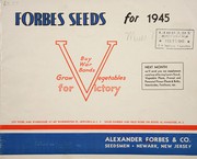 Cover of: Forbes seeds for 1945 by Alexander Forbes & Co