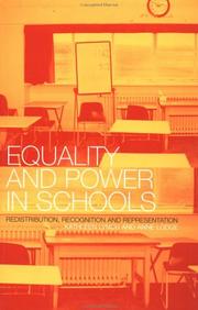 Equality and power in schools : redistribution, recognition, and representation