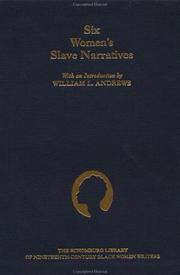 Cover of: Six women's slave narratives