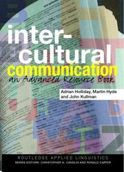 Cover of: Intercultural communication: an advanced resource book