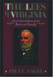 Cover of: The Lees of Virginia: Seven generations of an American family