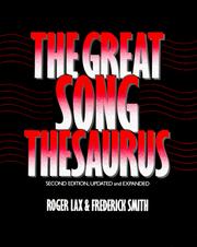 Cover of: The great song thesaurus