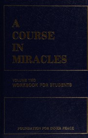Cover of: A Course in miracles