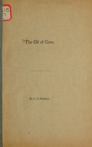 Cover of: Oil of corn