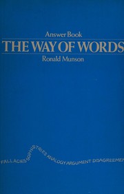 Cover of: The way of words: Answer book
