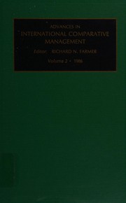 Cover of: Advances in international comparative management