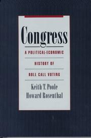 Cover of: Congress: a political-economic history of roll call voting