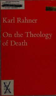 Cover of: On the theology of death
