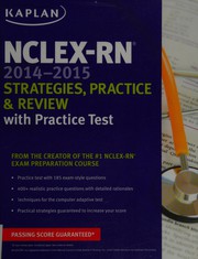 Cover of: NCLEX-RN 2014-2015: strategies, practice, & review with practice test