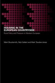 Housing in the European countryside : rural pressure and policy in western Europe