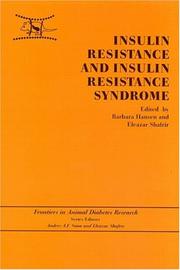 Insulin resistance and insulin resistance syndrome