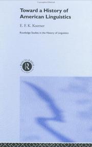 Toward a history of American linguistics