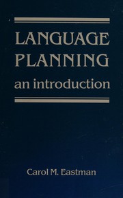 Cover of: Language planning, an introduction