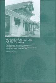 Cover of: Muslim architecture of South India by Mehrdad Shokoohy