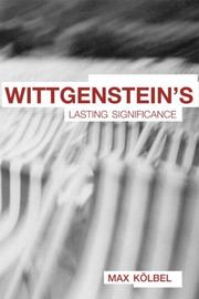 Cover of: Wittgenstein's lasting significance
